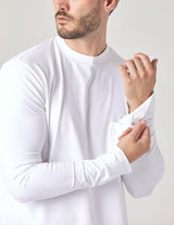 MENS VICTORIA LONG SLEEVE: WHITE