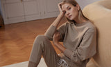 Edith Ribbed Pique Sweat Biscuit
