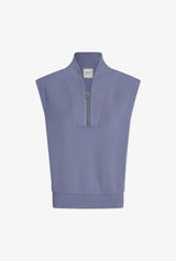 Loretta Half-Zip Sleeveless Sweat