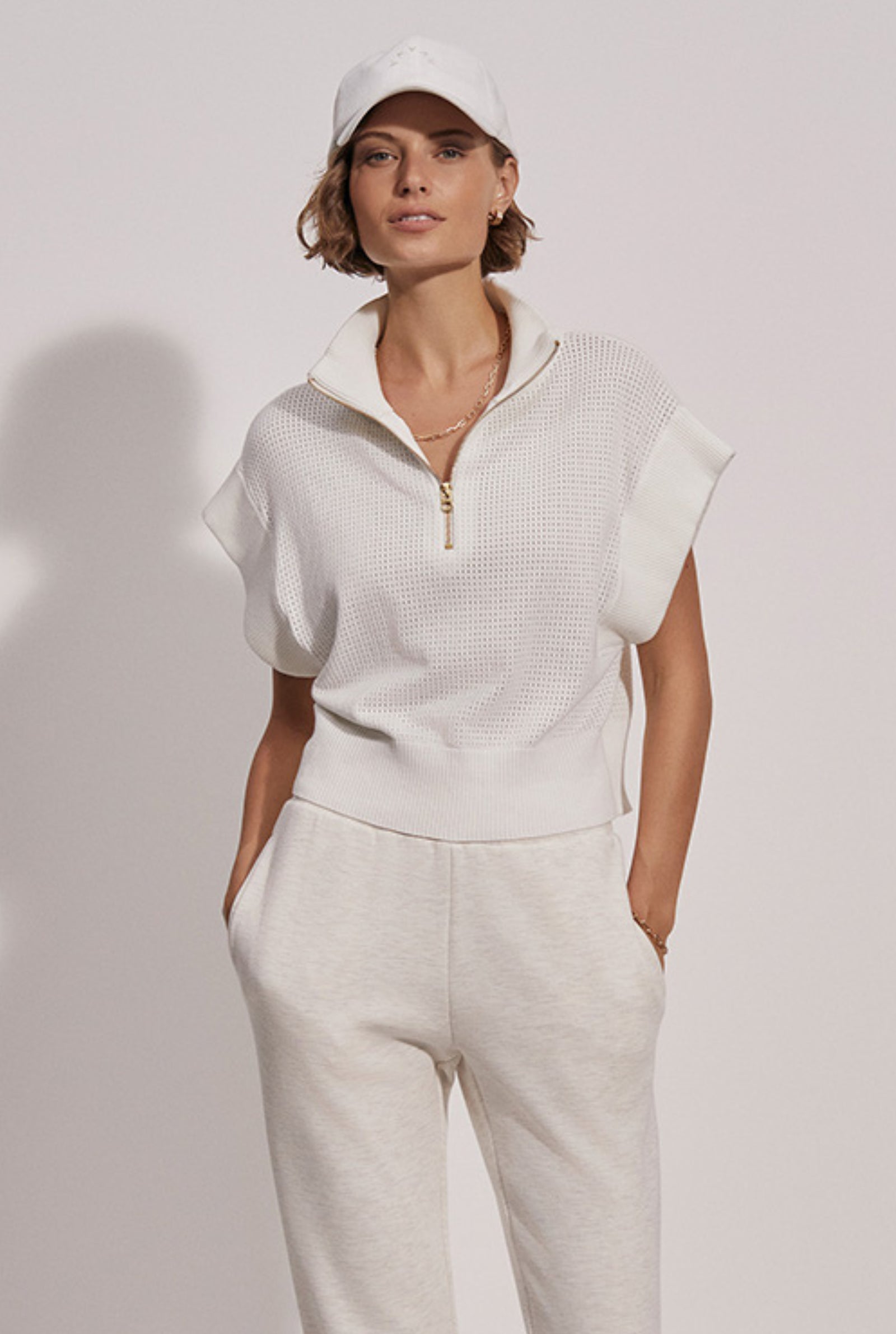 トップス SimplyComplicated DISTRESSED COTTON KNIT Fulton Cropped Knit – One & Another
