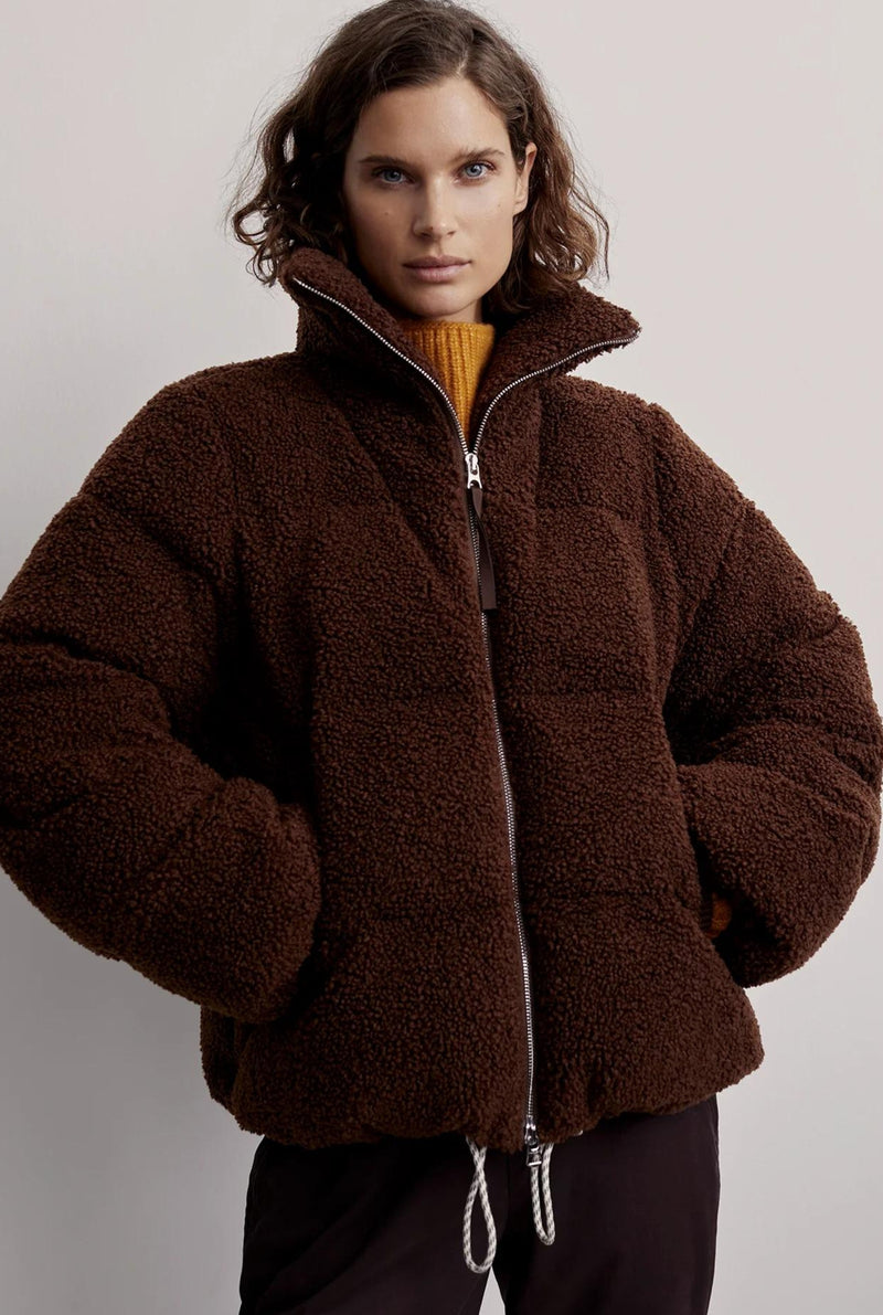 Wilkins Sherpa Puffer Jacket Chestnut