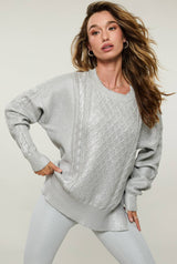 Callie Sweater Silver Shine Cable