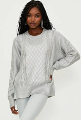 Callie Sweater Silver Shine Cable