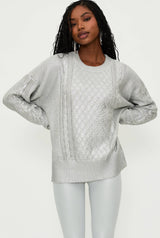 Callie Sweater Silver Shine Cable