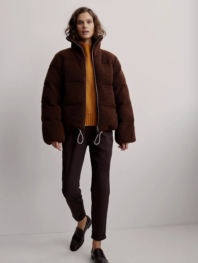 Wilkins Sherpa Puffer Jacket Chestnut – One & Another Wilkins Sherpa Puffer Jacket Chestnut – One & Another