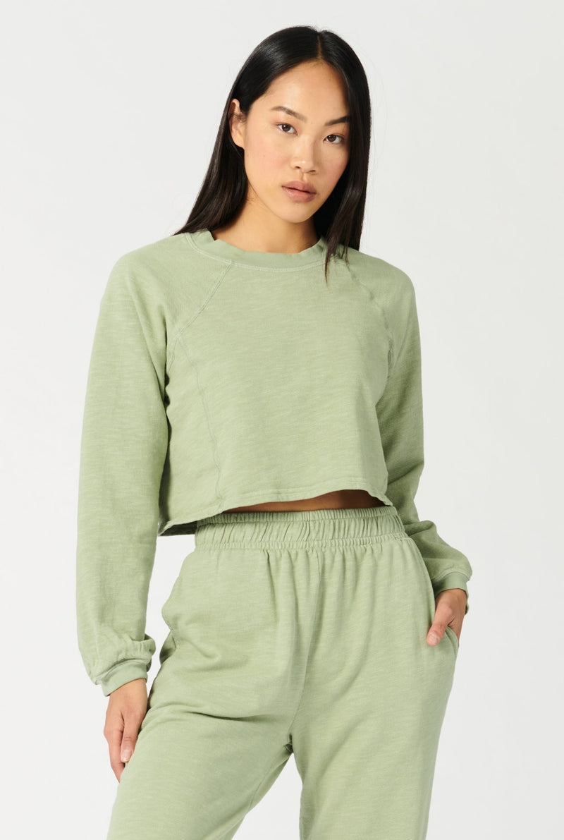 Don't Stop Crop Long Sleeve Eco