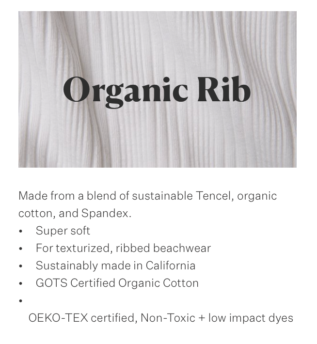 West Bodysuit White Organic Rib